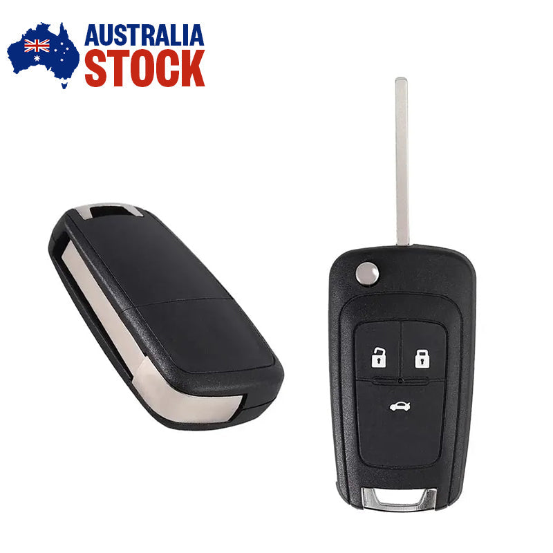 Holden 3 Button Flip Key Shell – Barina, Cruze & Trax