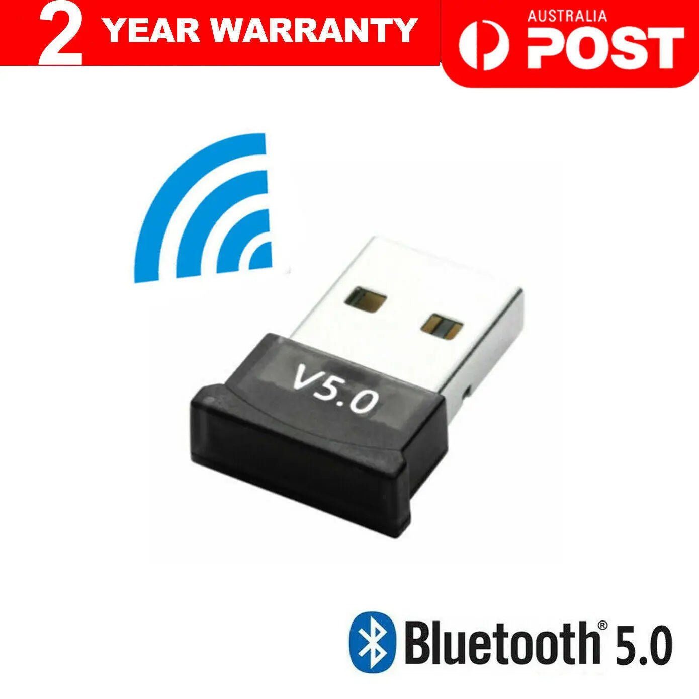 Bluetooth V5.0 Wireless USB Mini Dongle Adapter for Universal Laptop PC - AllTech