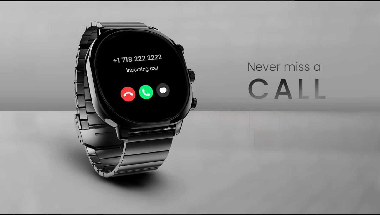 HIFUTURE AIX Smartwatch - Waterproof Sports AMOLED Display Stainless Steel - AllTech