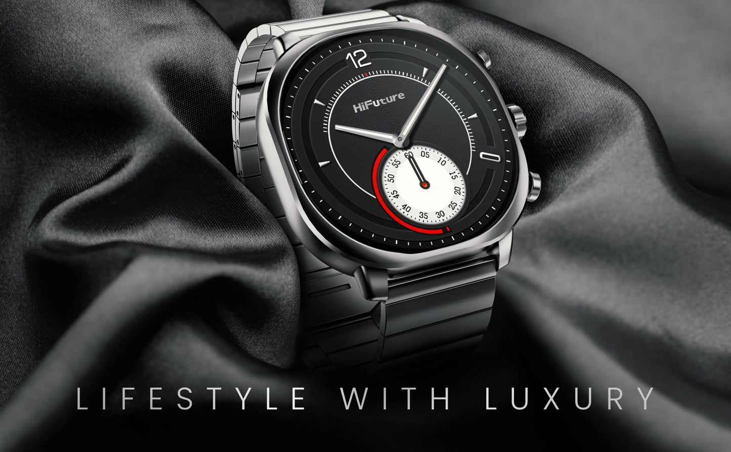 HIFUTURE AIX Smartwatch - Waterproof Sports AMOLED Display Stainless Steel - AllTech