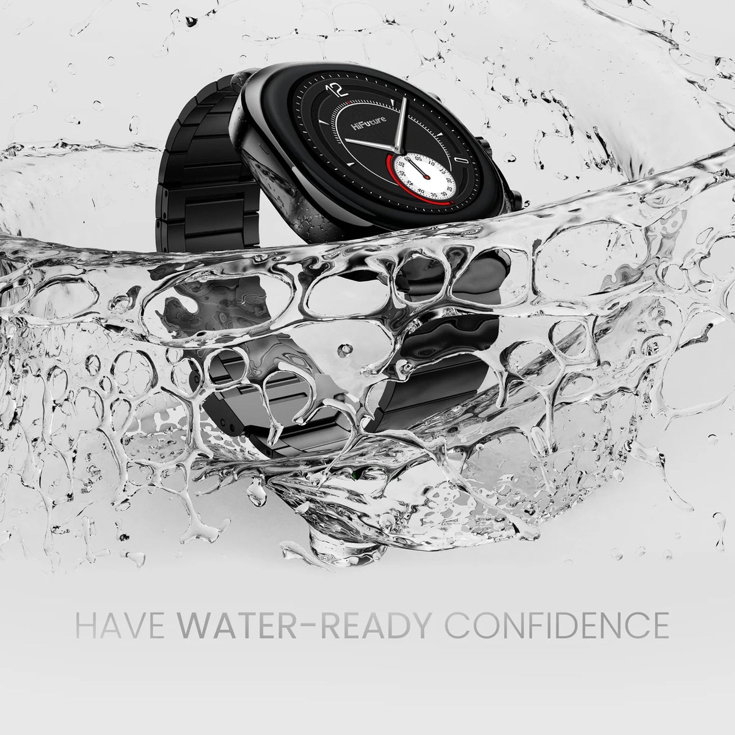 HIFUTURE AIX Smartwatch - Waterproof Sports AMOLED Display Stainless Steel - AllTech