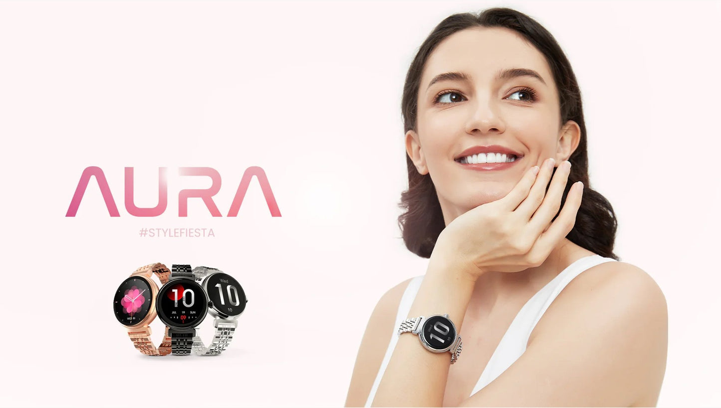 HIFUTURE Aura Smartwatch Waterproof Fitness and Health Monitor Watch - AllTech