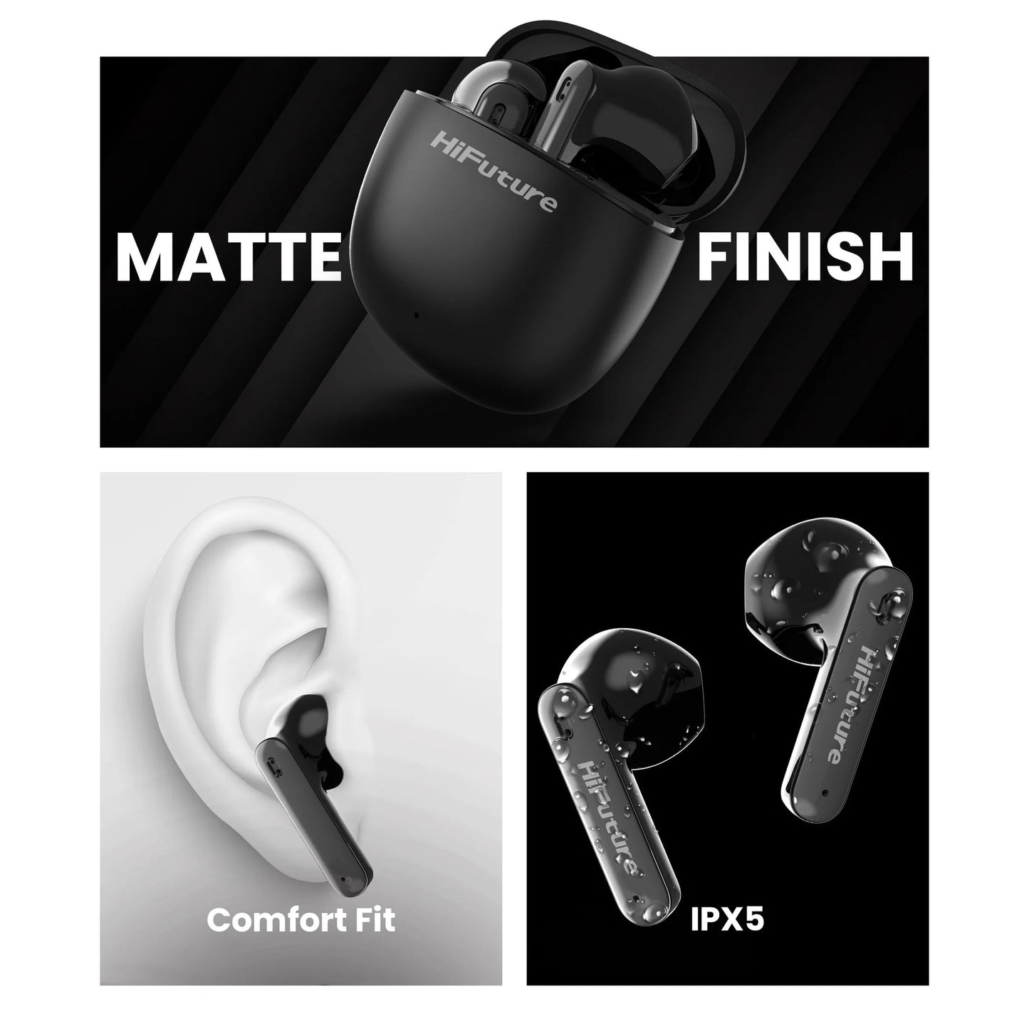 HIFUTURE Colorbuds2 Comfort Earbuds - Built - In Soft Bass IPX5 Waterproof Earphones - AllTech