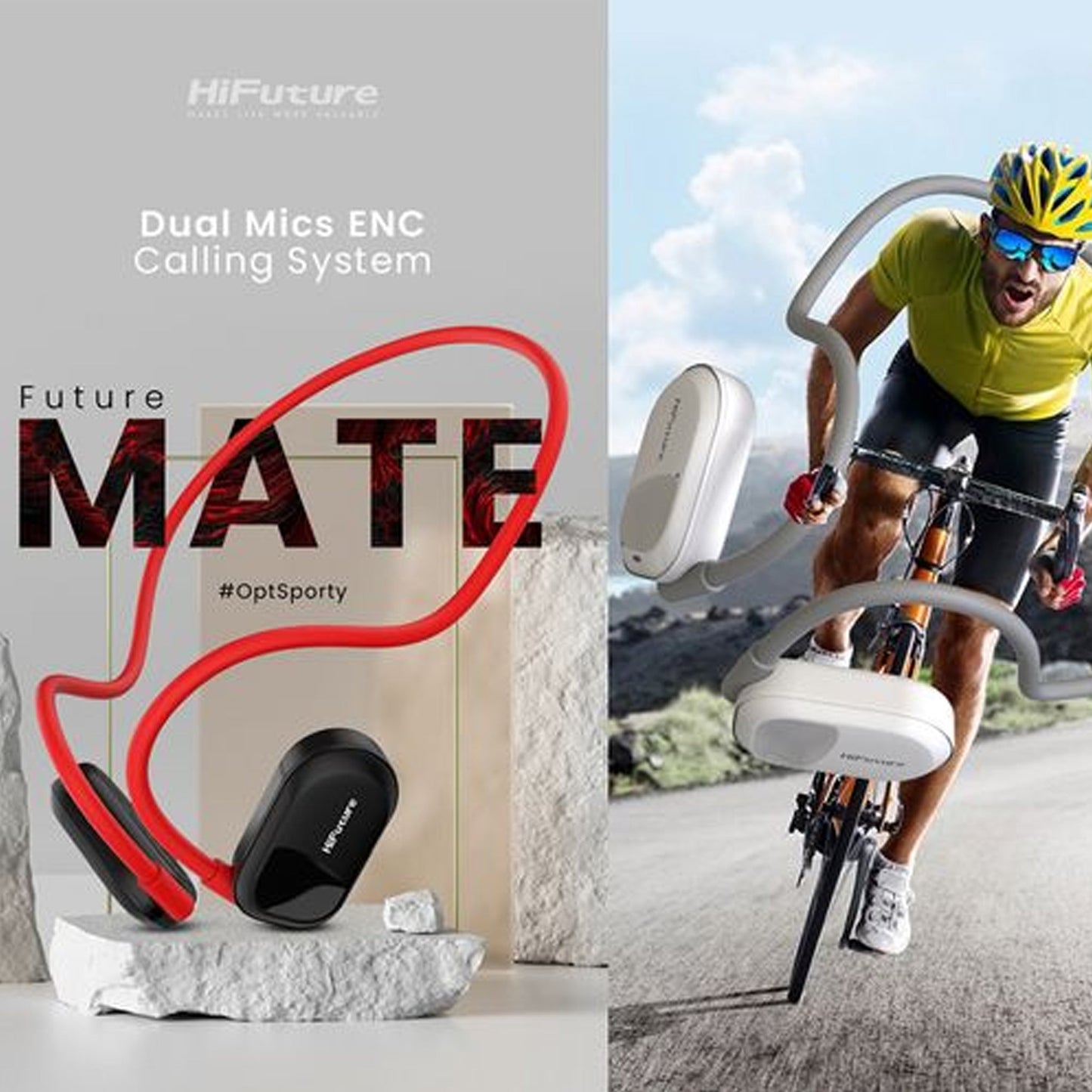HIFUTURE FutureMate ENC Headphones - Wireless 5.3 IPX Waterproof - AllTech