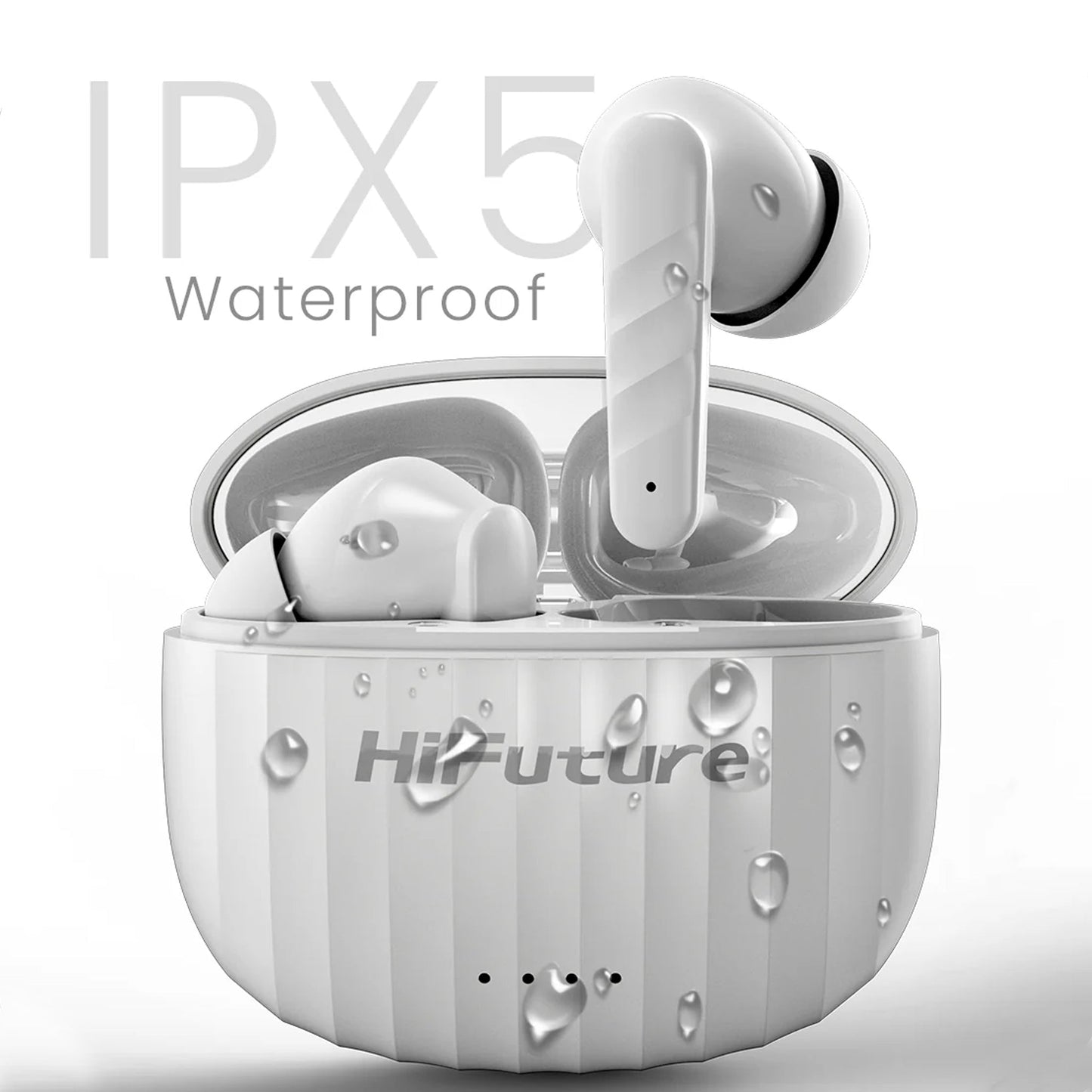 HIFUTURE SonicBliss Comfort Earbuds - Waterproof Soft Bass Wireless ENC Enabled Earphones - AllTech