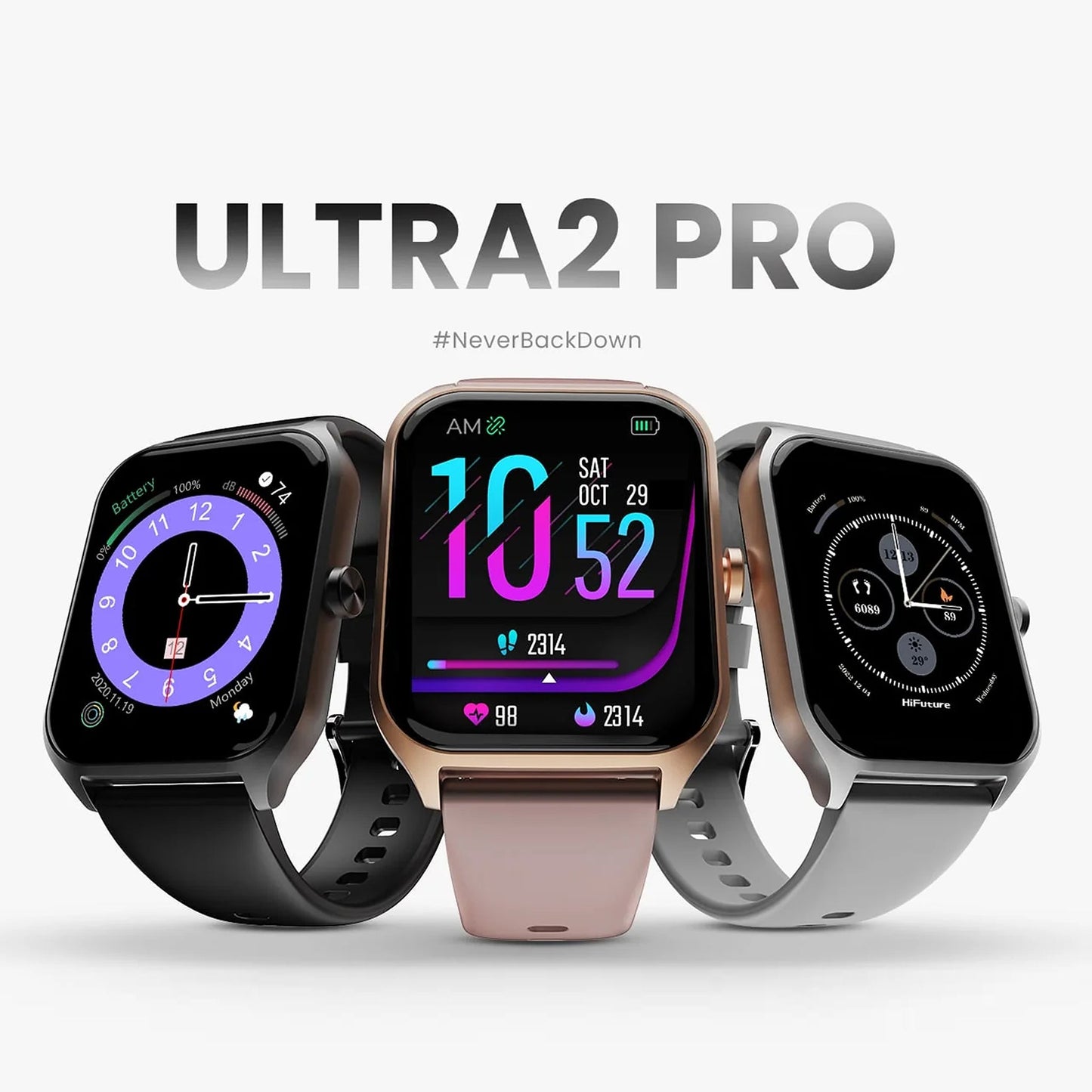 HIFUTURE Ultra 2 Pro Smartwatch - AMOLED Water Resistant Display - AllTech