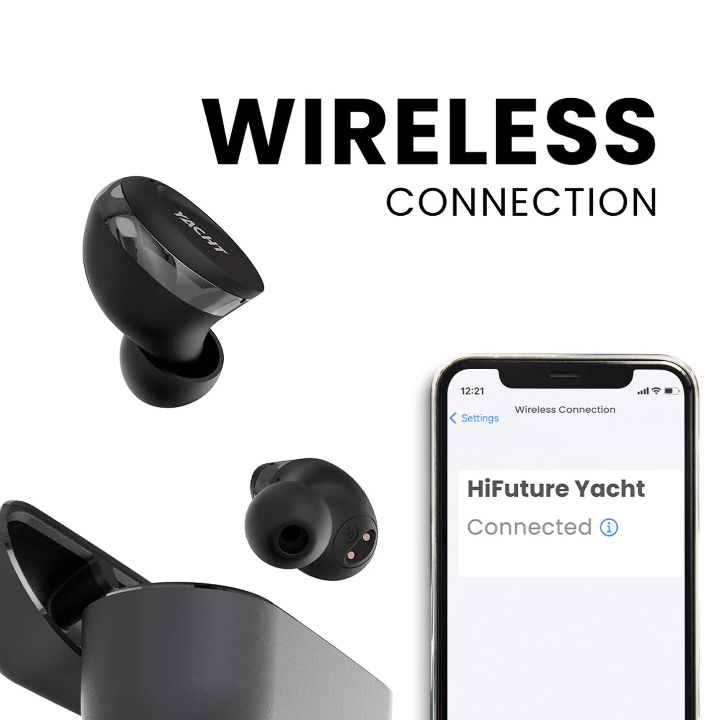 HIFUTURE Yatch Earbuds - Fast Charge Wireless 5.2 Earphone Waterproof Noise Cancelling - AllTech