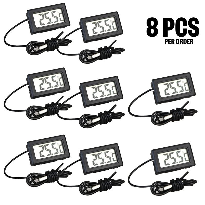 Mini LCD Digital Thermometer Probe Sensor for Food Water Fridge Freezer Aquarium Temperature - AllTech