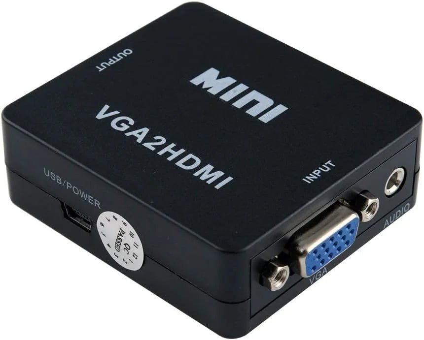 Mini VGA to HDMI 1080P HD Video Converter Adapter Micro USB Power - AllTech