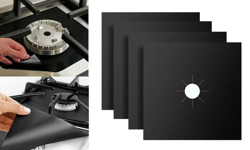 Reusable Non - stick Gas Stove top Heat - resistant Foil Cover Film Protector Liners - AllTech