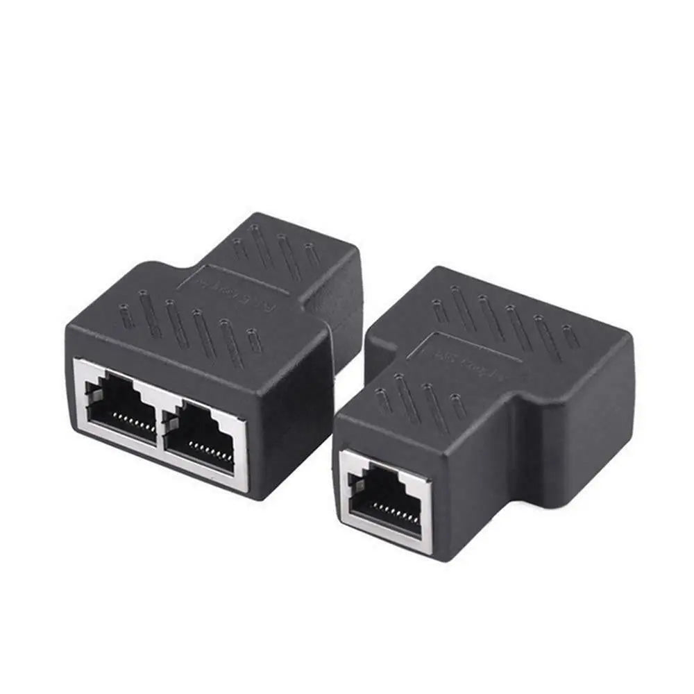 RJ45 Ethernet Splitter Adapter – Dual LAN Port Connector for CAT5/CAT6/CAT7 Network Cables (AU Stock) - AllTech
