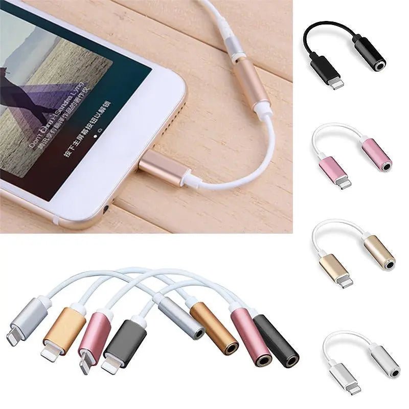 Type C to 3.5mm Adapter AUX Headphone Jack Audio Cable for iPhone 7 8 - AllTech