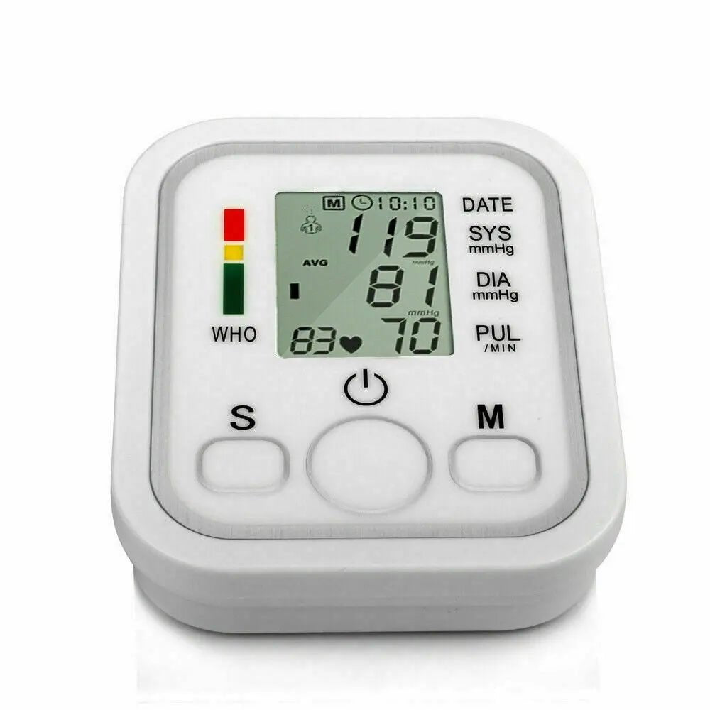 Upper Arm Digital Blood Pressure Monitor Heart Rate Monitor with LCD Display - AllTech