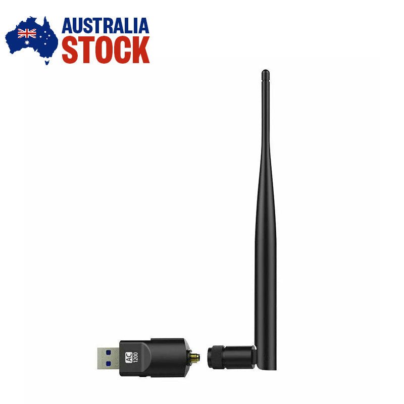 USB Wireless WIFI Adapter AC1200 High Power AC Long Range 802.11AC 5dBi Antenna - AllTech