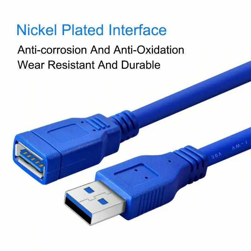 USB3.0 Data Cable Extension Male to Female Cord Connector for Laptop PC Camera - AllTech