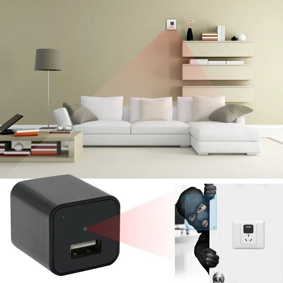 1080P HD Camera USB Wall Charger - AllTech