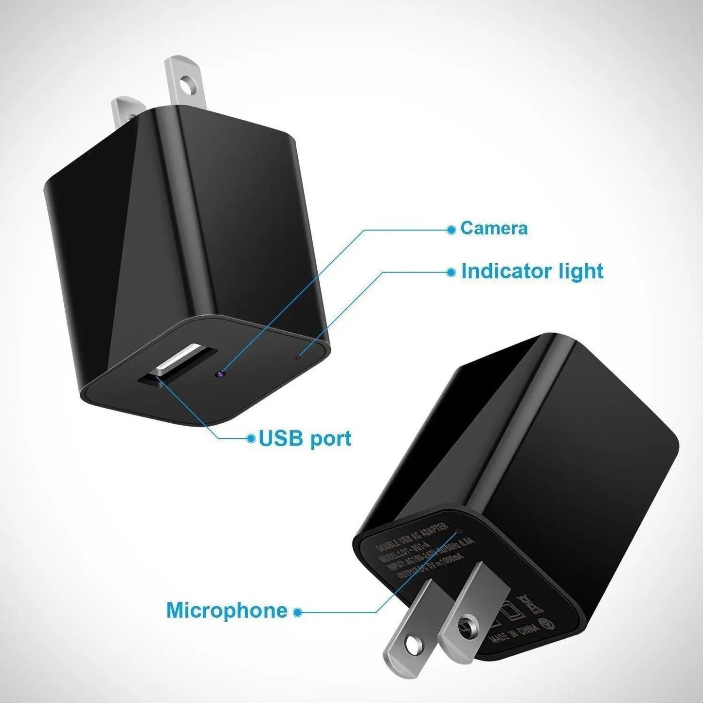 1080P HD Camera USB Wall Charger - AllTech