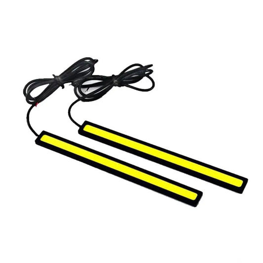 12V LED Strip DRL Daytime Running Lights Fog COB Car Lamp White Day Driving - AllTech