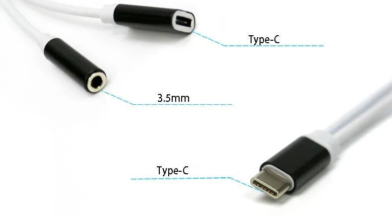 2 in 1 iPad iPhone 8 - Pin to 3.5mm Splitter Headphone Audio Adapter Charge Cable - AllTech