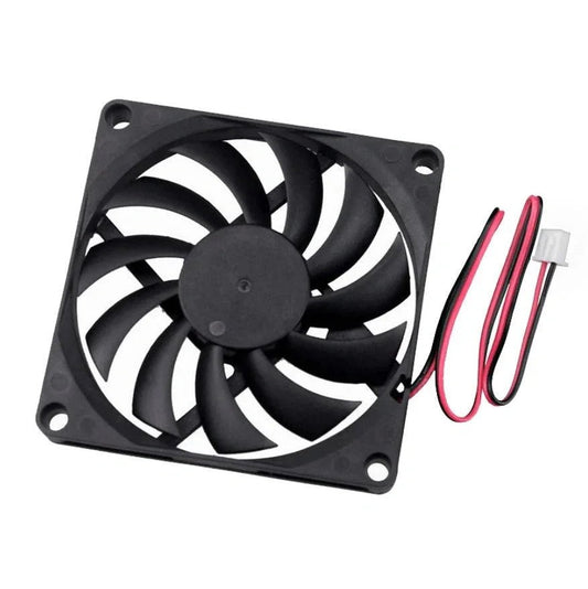 2PCS 80x80x10mm DC 12V Brushless Cooling Fan Silent Computer CPU Cooling Fans - AllTech