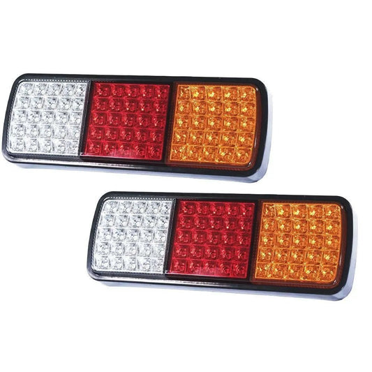 2pcs LED Tail Light 12V Rear Brake Reverse Stop Turn Indicator for Car Truck Van - AllTech
