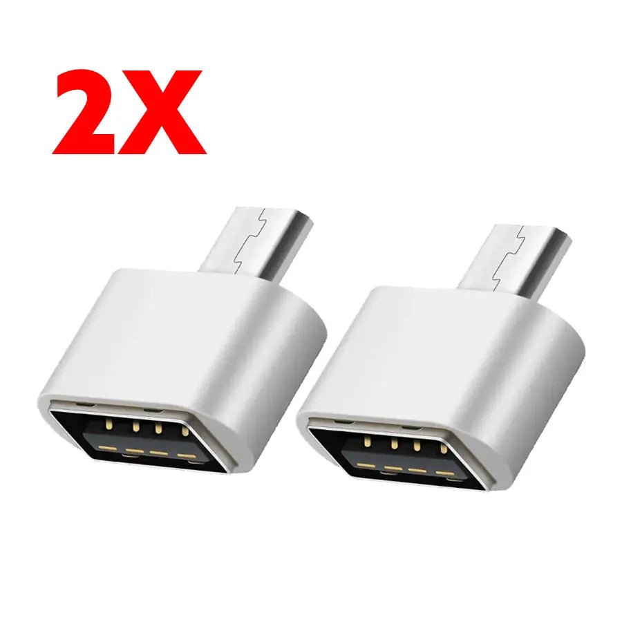 2pcs Micro USB OTG 2.0 Adapter USB Male to Female for Android Phone & Tablet - AllTech
