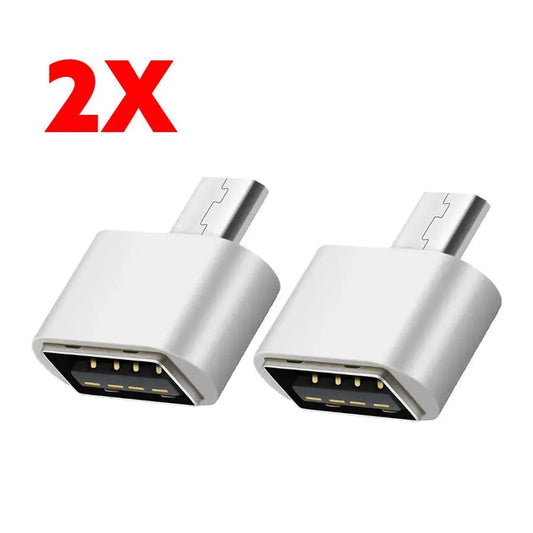 2pcs Micro USB OTG 2.0 Adapter USB Male to Female for Android Phone & Tablet - AllTech