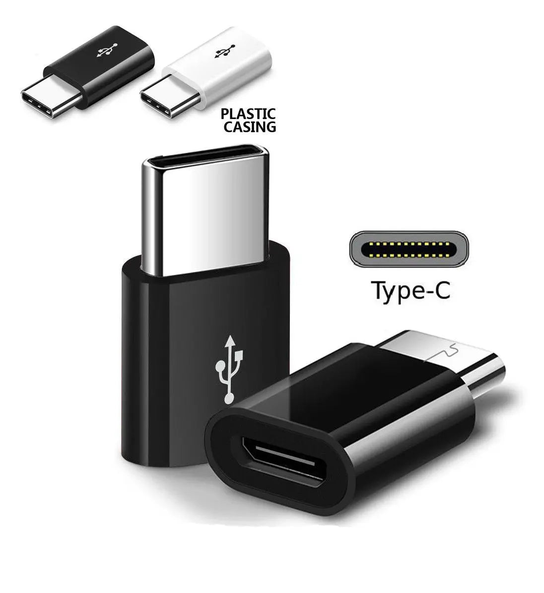 2pcs Micro USB to Type - C Converter for Charging Micro USB Female to Type C Male - AllTech