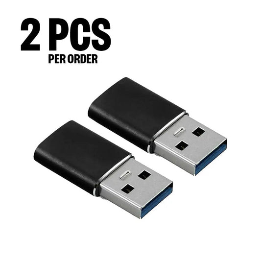 2pcs USB 3.0 to USB Type - C Adapter Male to Female Port Connector Converter - AllTech