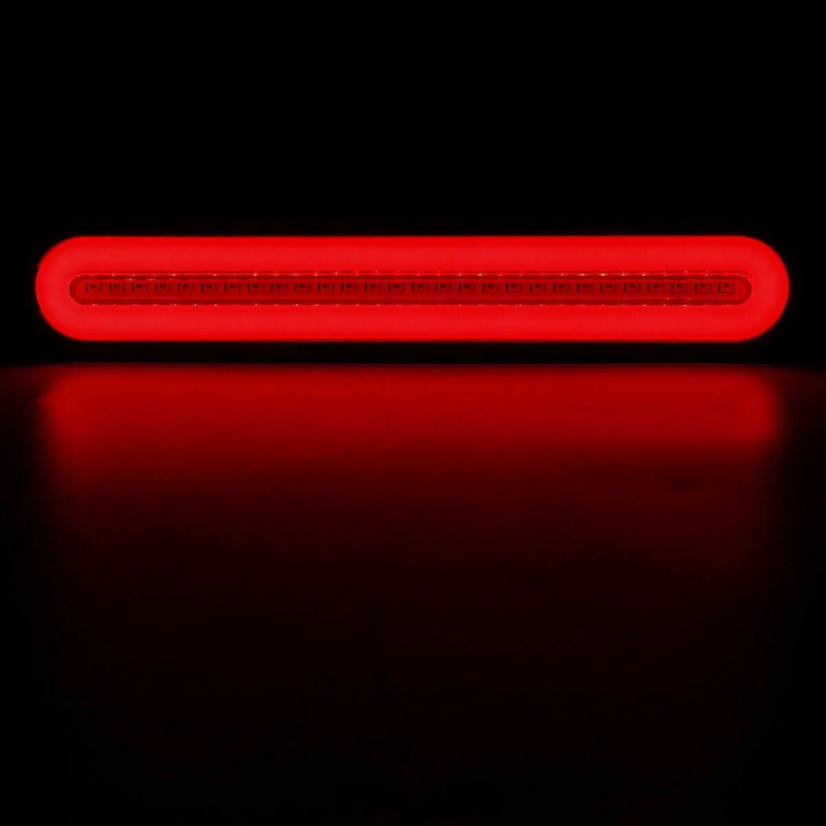 2x Halo Neon 100LED Rear Tail Break Stop Light Flowing Turn Signal Trailer Truck - AllTech