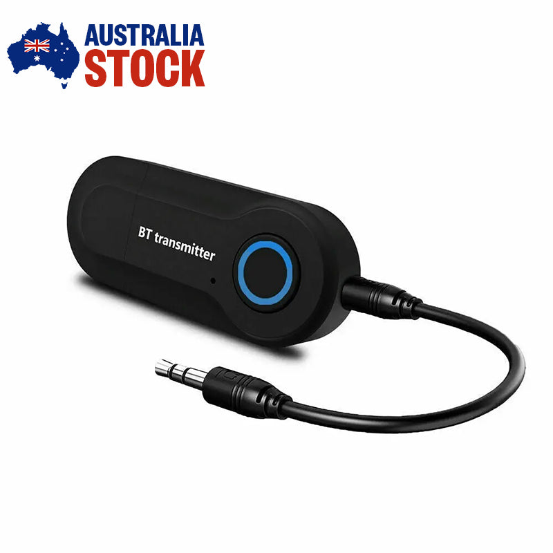 Bluetooth Transmitter Receiver 3.5mm AUX Adapter Wireless Audio for TV PC Car