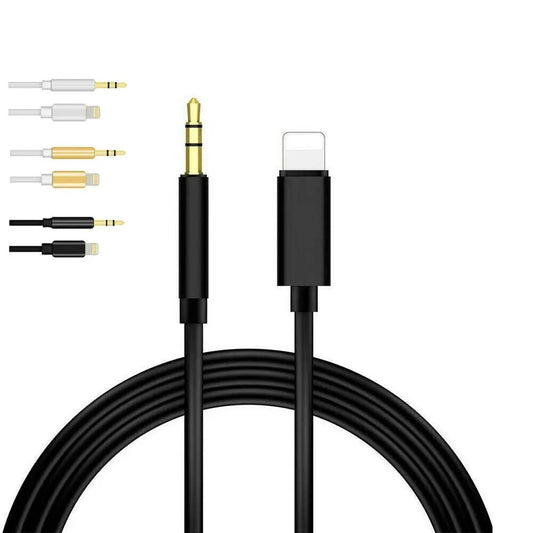 3.5mm Audio Jack Adapter to Male 8 - Pin Cable iPhone 6 7 Plus 8 X XR XS - AllTech