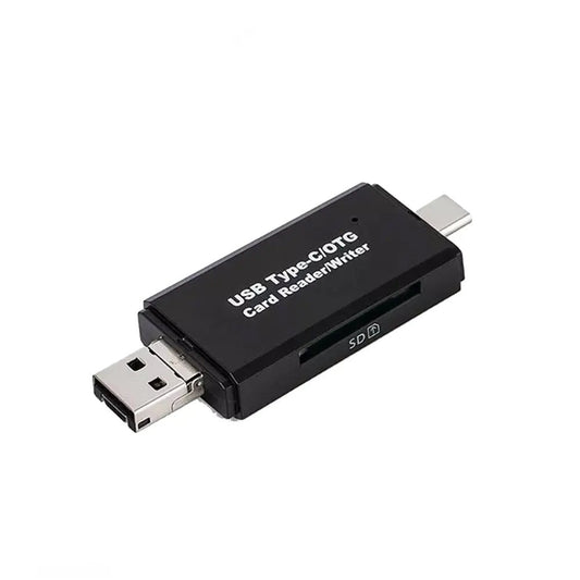 3in1 USB Type - C Micro USB 2.0 OTG Adapter Memory Card Reader SD TF MicroSD Card - AllTech