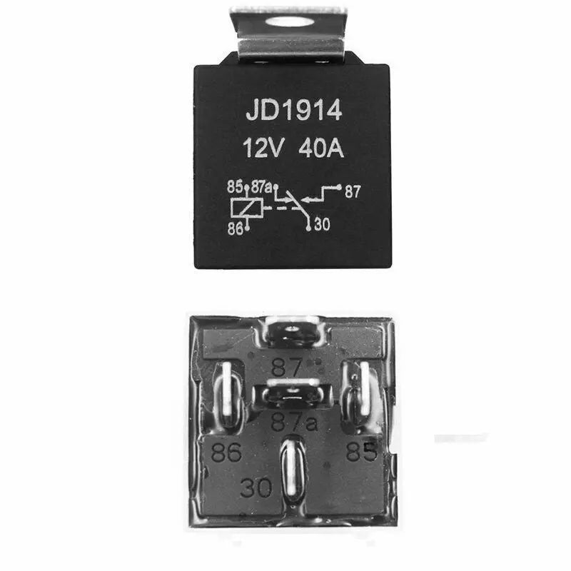 5PCS Automotive Relay 12V 5Pin 40A Car SPDT 5 Wires with Harness Socket - AllTech