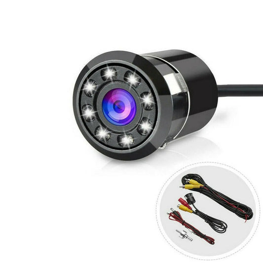 8 LED Reverse HD Camera Rear View Car Parking Waterproof With Night Vision - AllTech