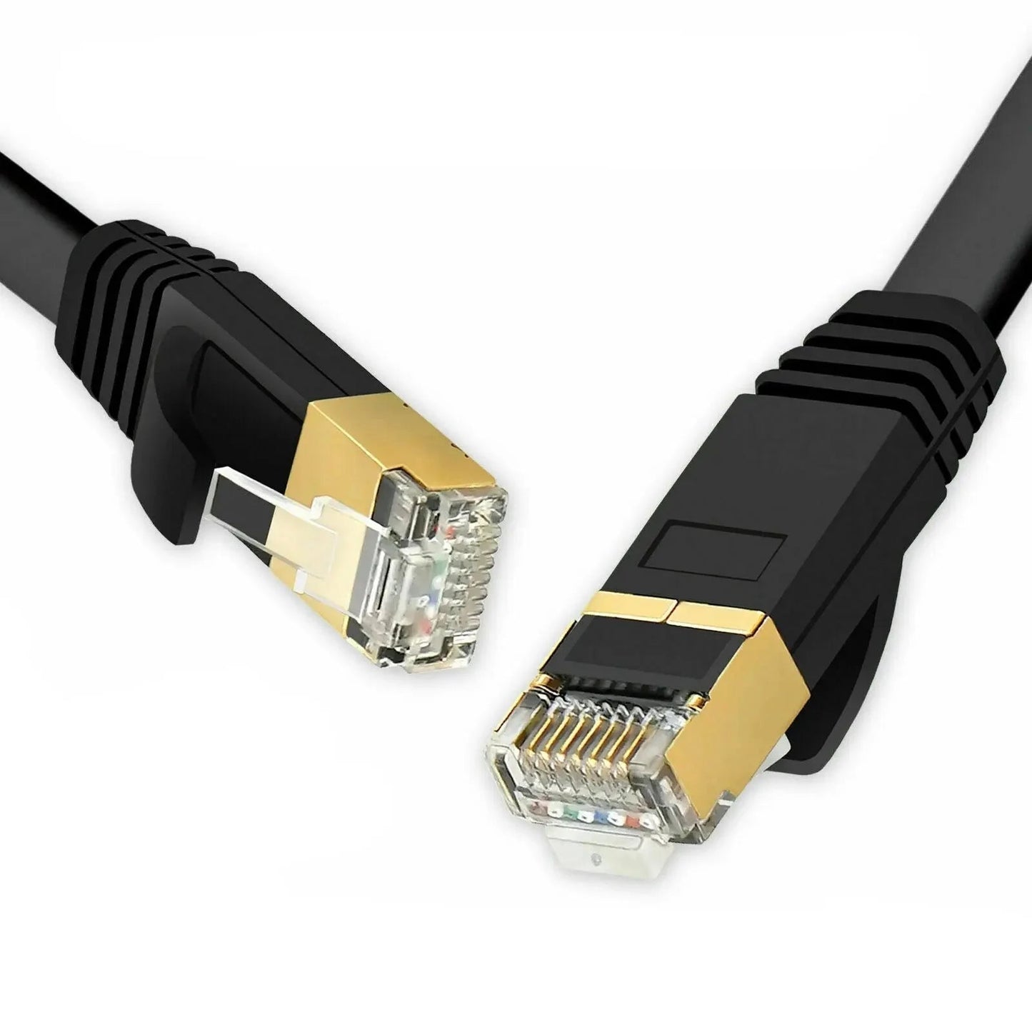 CAT 7 RJ45 10Gbps Ethernet Network LAN Cable Cord Flat Shielded Patch 3M to 20M