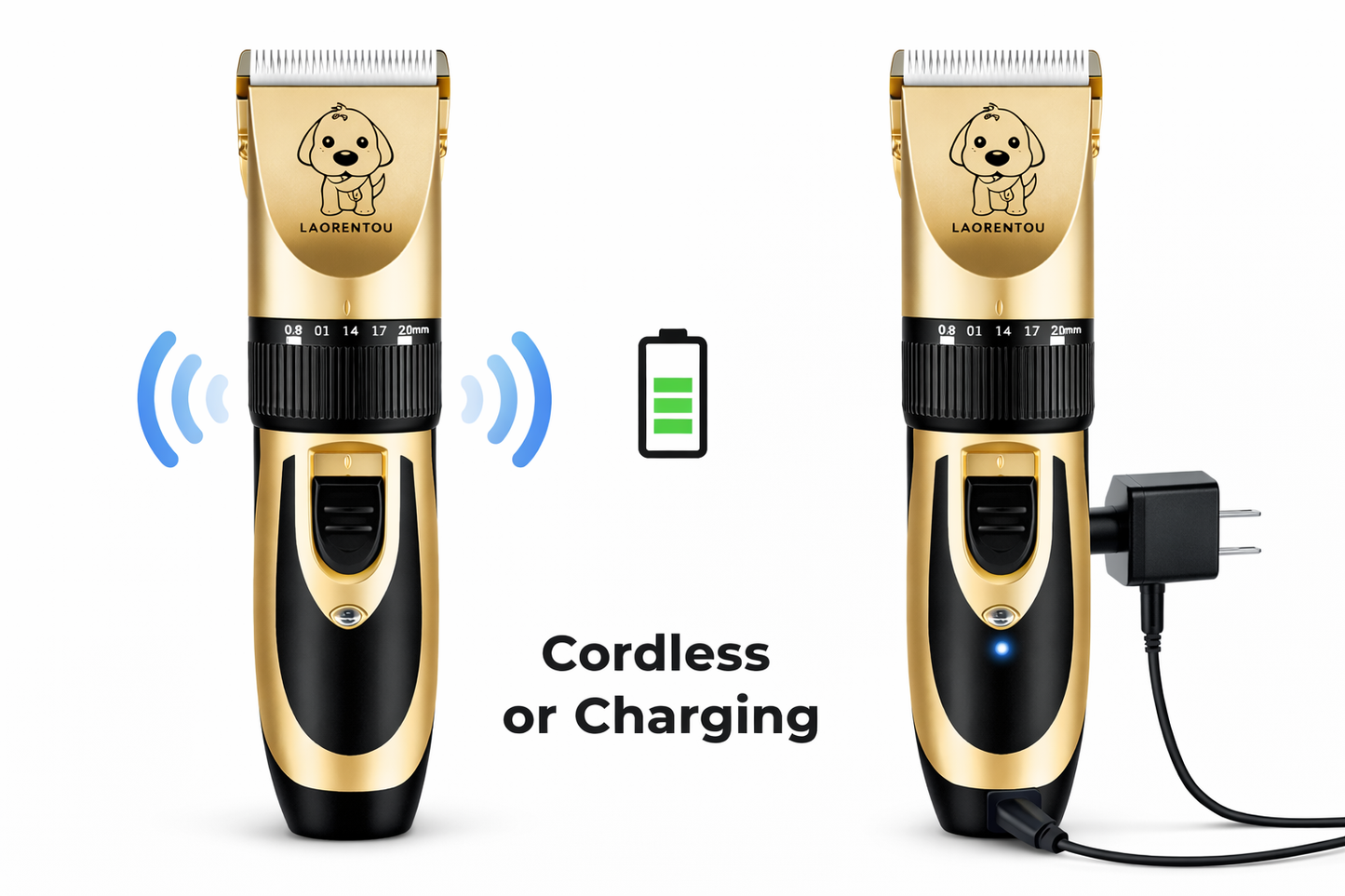 Dog Cat Pet Hair Cordless Clipper Rechargeable Grooming Electric Trimmer