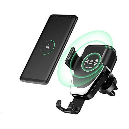 Wireless Car Fast Charger Qi Mount Holder for iPhone Samsung LG Huawei 2 IN 1