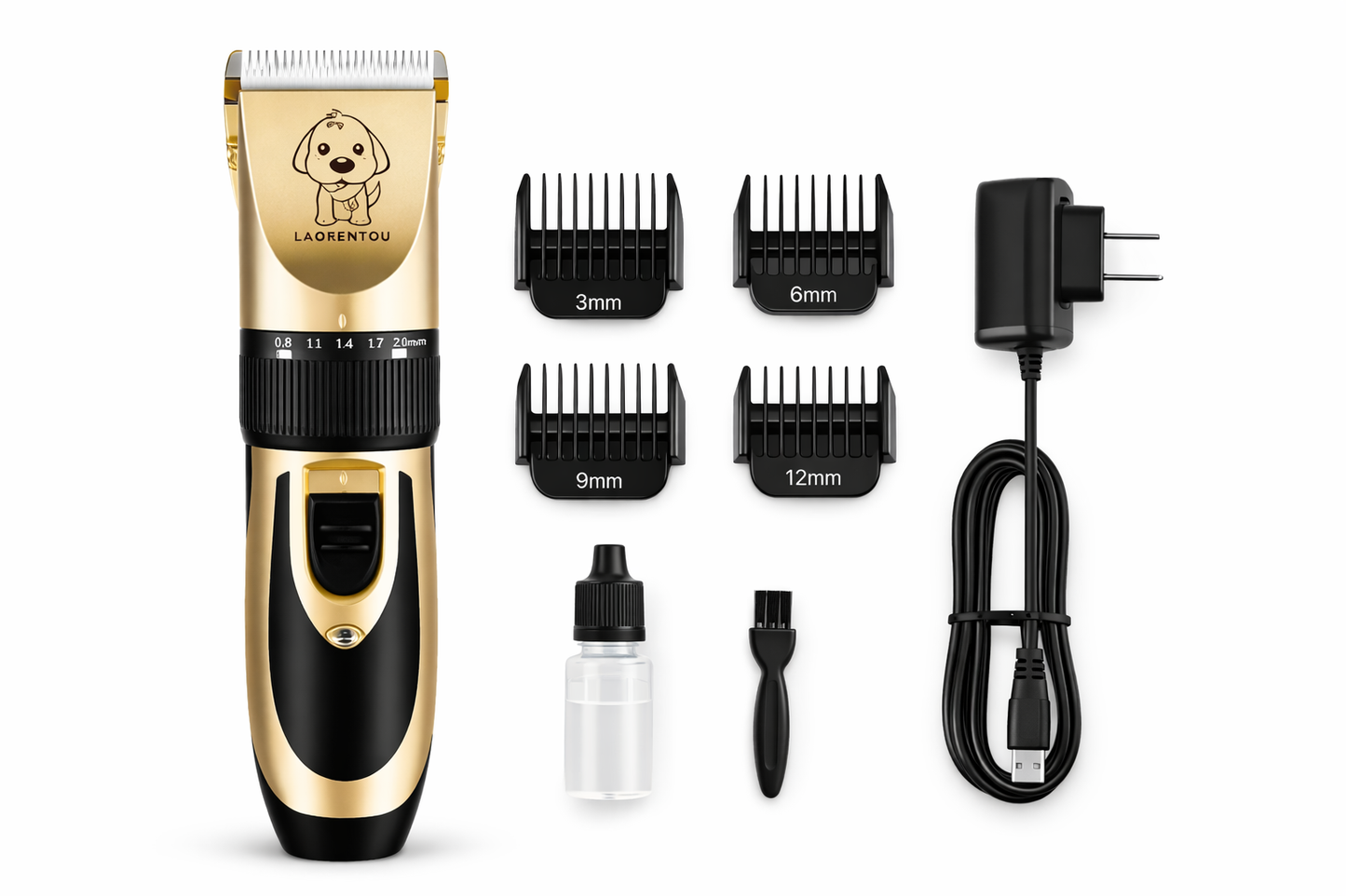 Dog Cat Pet Hair Cordless Clipper Rechargeable Grooming Electric Trimmer