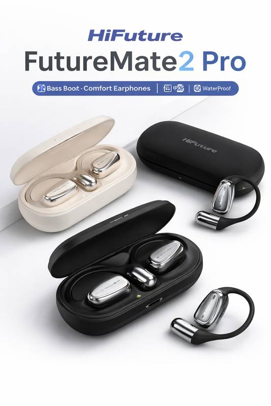 HiFuture FutureMate2 Pro Open Ear Wireless Earphones ENC IPX5 Bluetooth