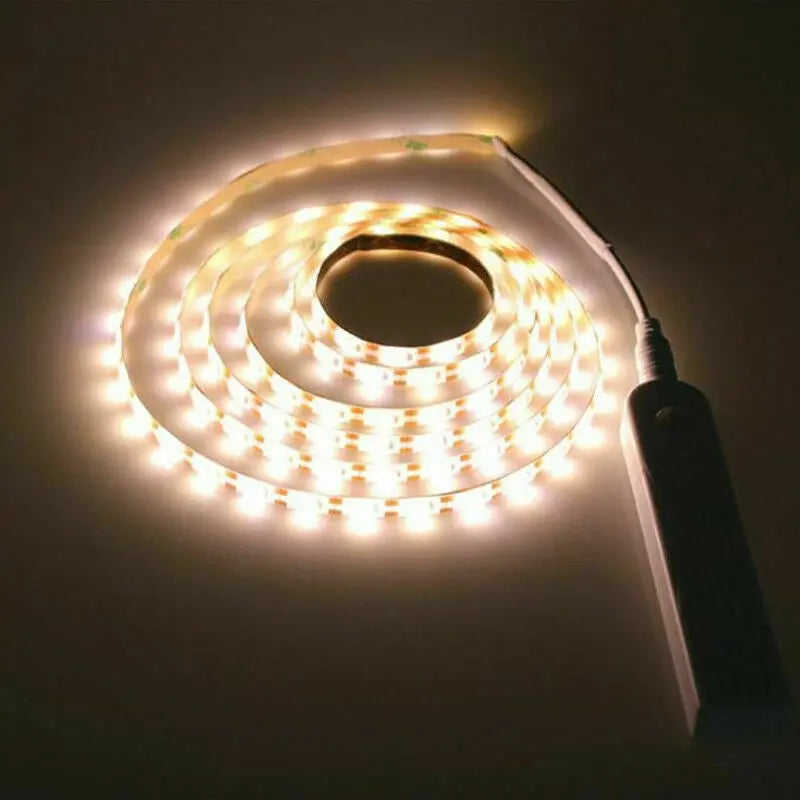 Motion Sensor LED Strip Light PIR Warm White Colour For Wardrobes and Cabinets