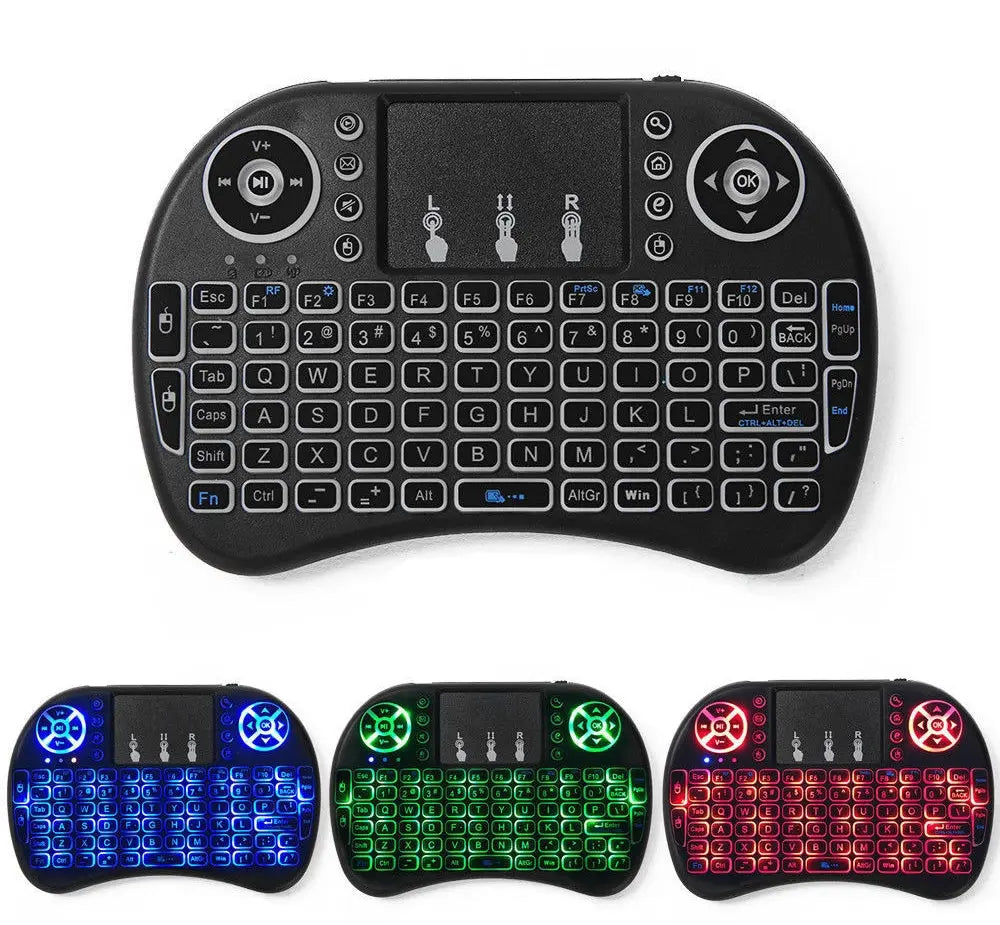Mini Wireless RGB Keyboard 2.4GHz for Smart TV/PC/Android with Touchpad