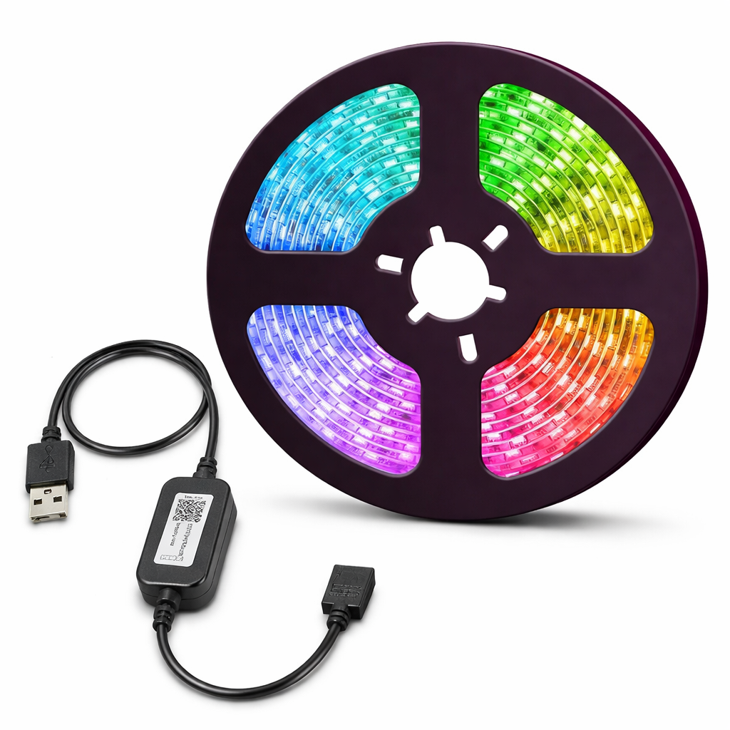 USB RGB LED Strip Lights 1M 2M 3M 4M 5M IP65 Waterproof Bluetooth App Control for TV Bedroom Home