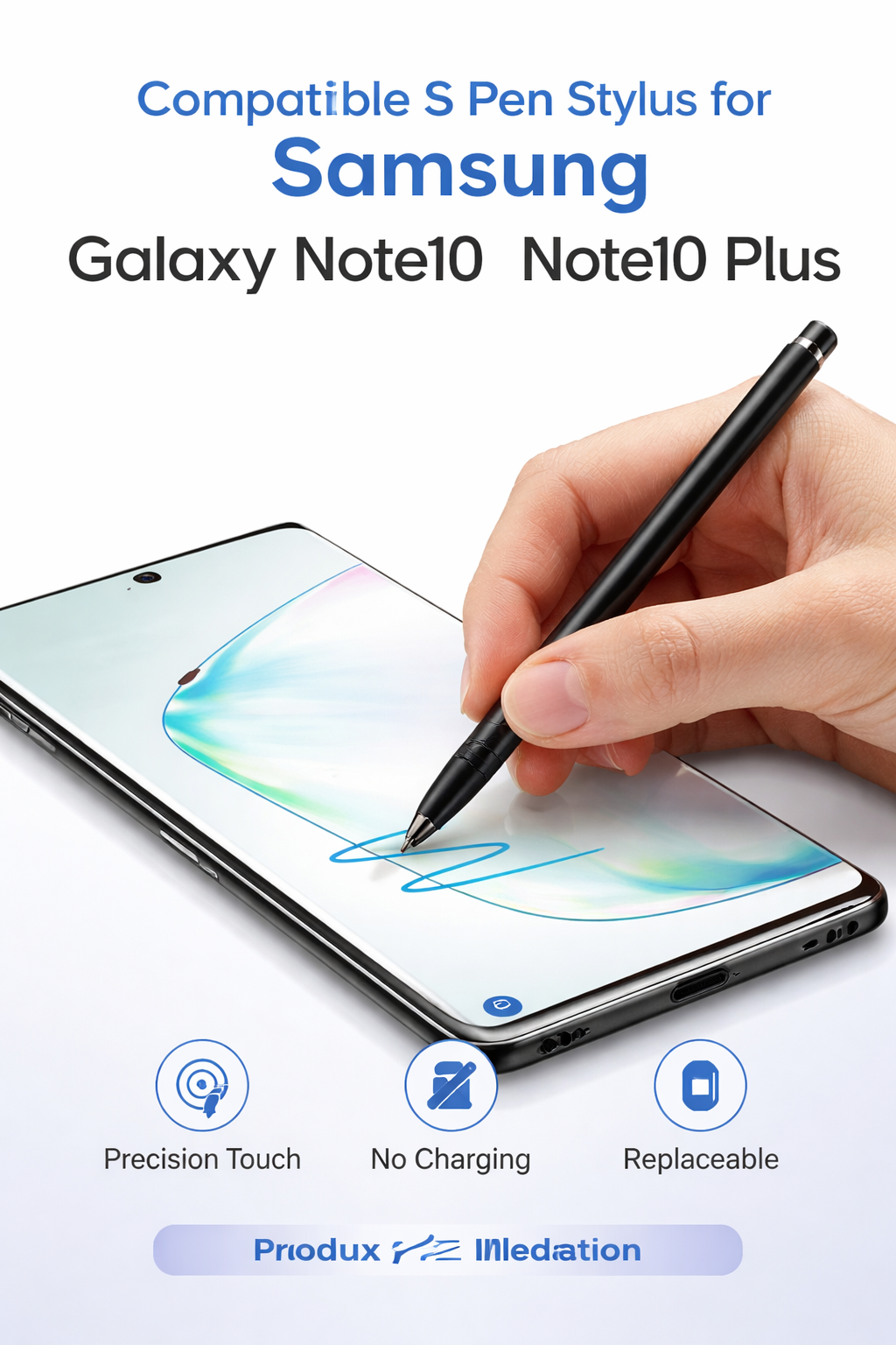 Compatible S Pen Stylus for Samsung Galaxy Note10 Note10 Plus Replacement Pen