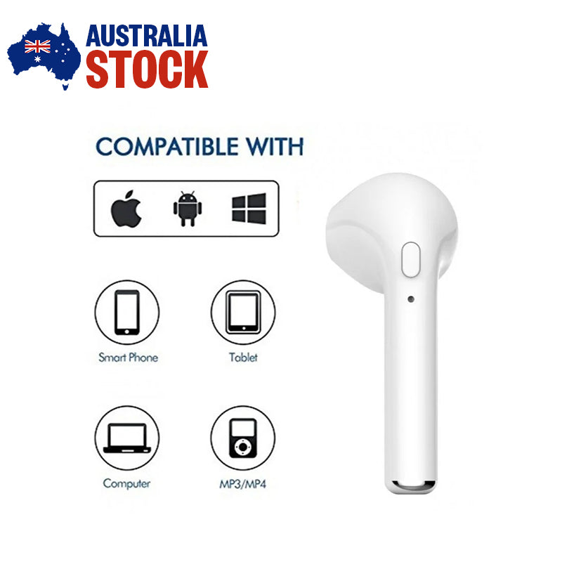 Single Ear Bluetooth Headphones iPhone Compatible Headset-1 Piece Right Ear Only