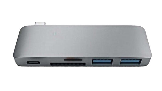 USB Type-C Pass Through USB 3.0 Hub 3-in-1 Combo Hub with Charging for MacBook