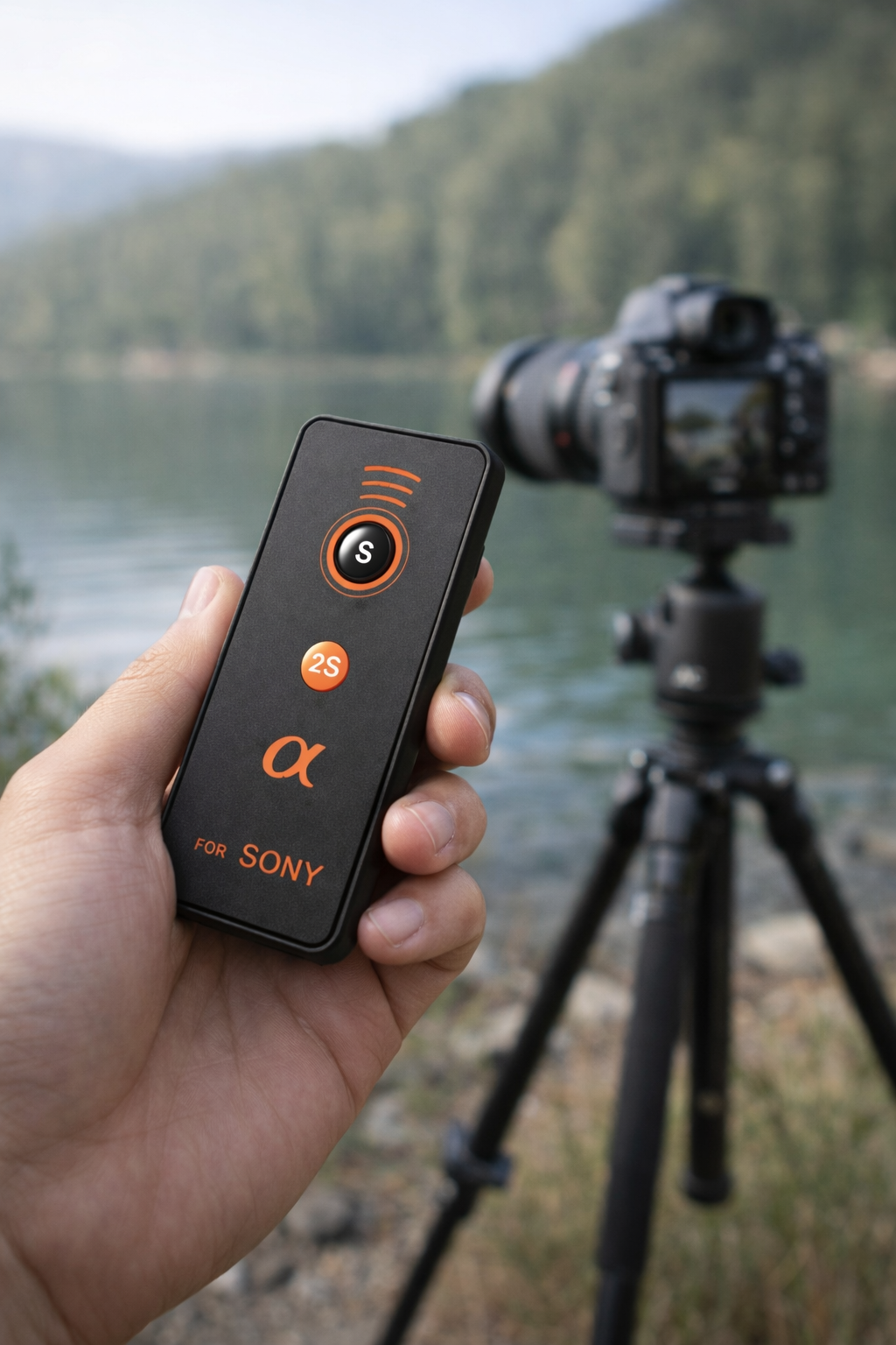 Wireless Shutter Remote for Sony Alpha A230 A290 A330 A380 DSLR  IR Camera Trigger  2s Delay Tripod Photography