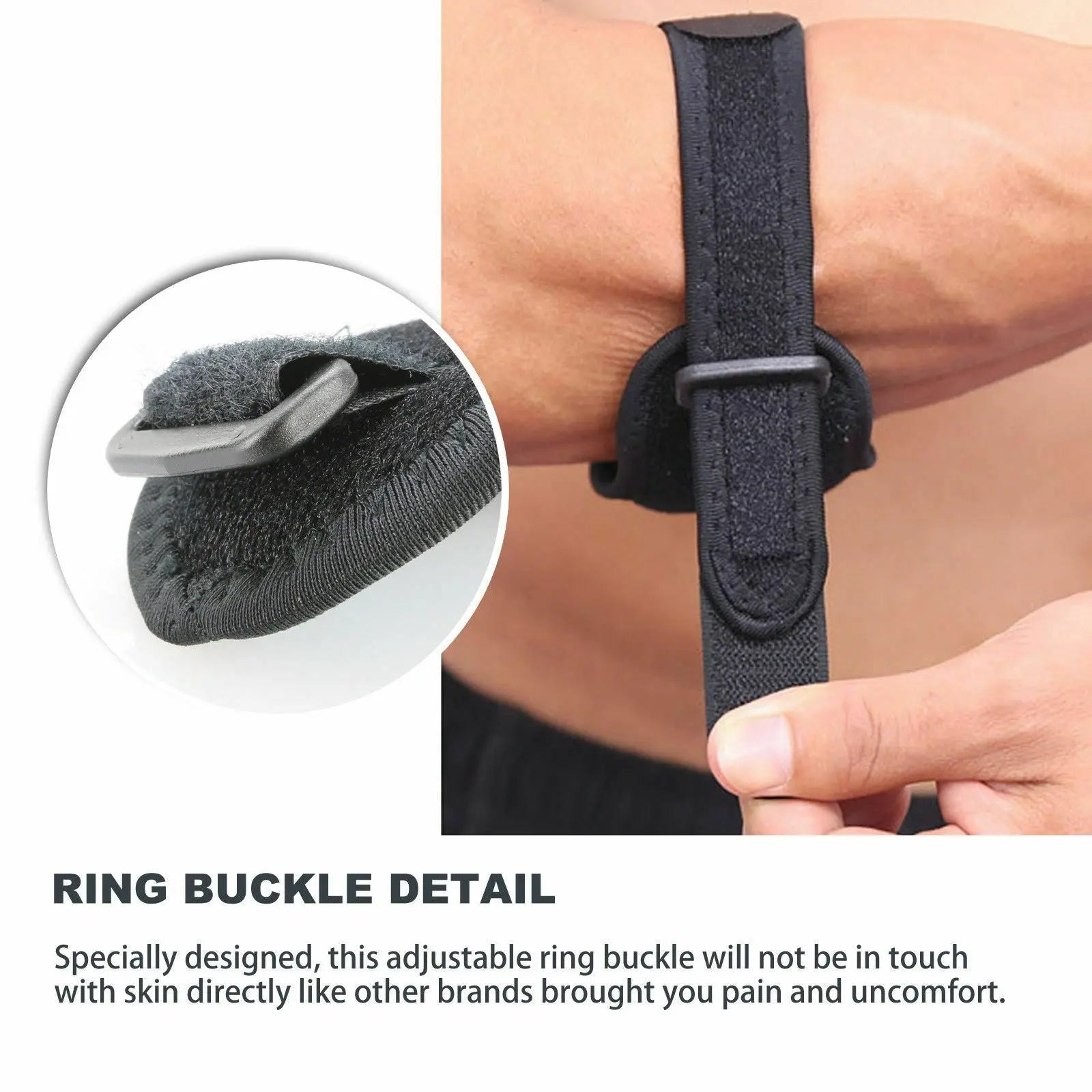 Adjustable Elbow Support Brace Compression Strap Band Protection Tennis Golf - AllTech