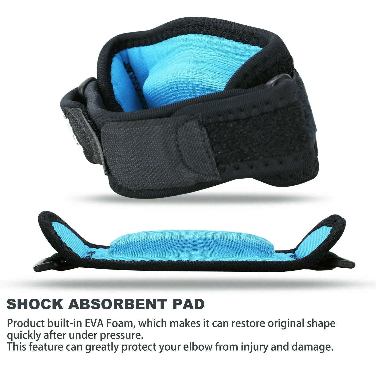 Adjustable Elbow Support Brace Compression Strap Band Protection Tennis Golf - AllTech