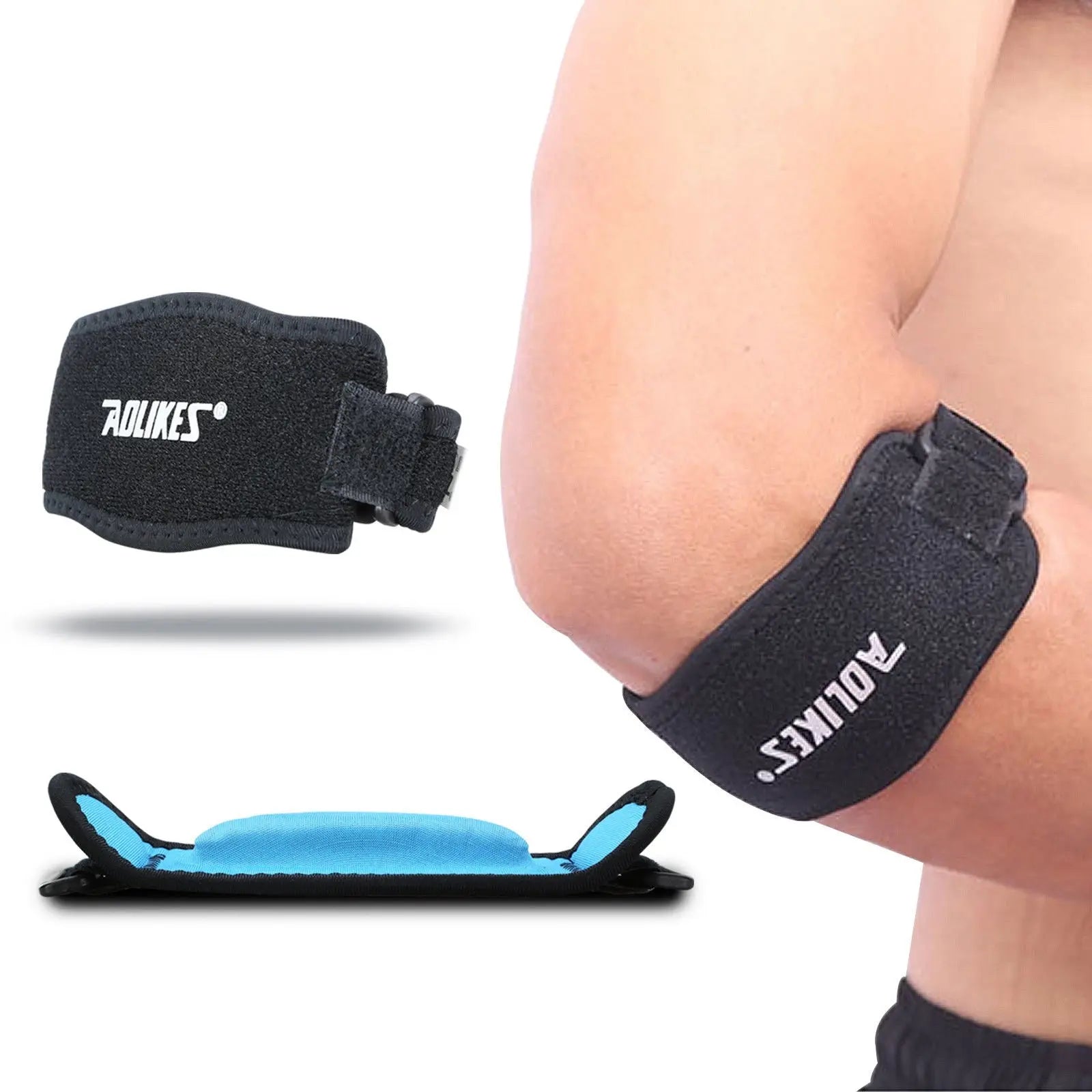 Adjustable Elbow Support Brace Compression Strap Band Protection Tennis Golf - AllTech